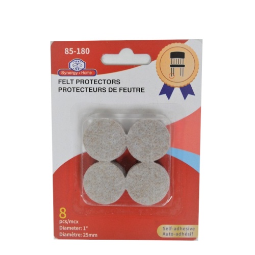 FELT PROTECTORS 8PCS x 1 INCH DIAMETER