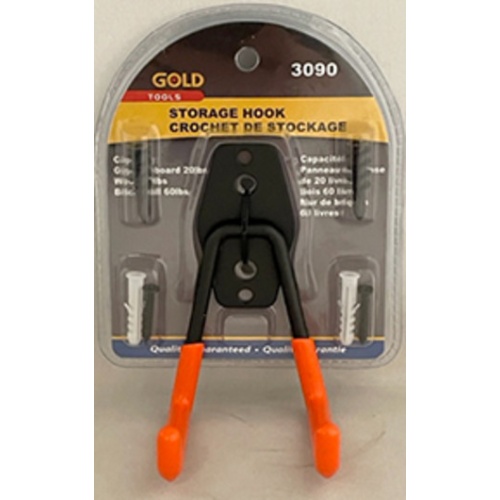 STORAGE HOOK RUBBER COATED 2 inch