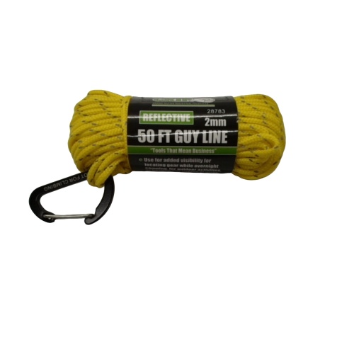 Guy Line 2mm X 50' Reflective Grip