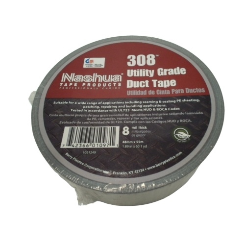 Duct tape premium 308™ utility grade 8 mil thick 48mm x 55m