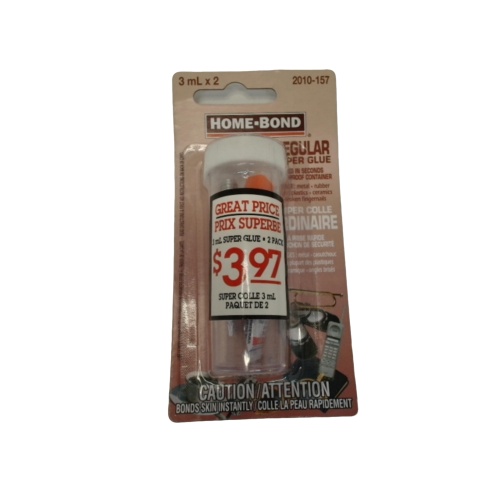 Super Glue 3mL 2pk. Home-Bond