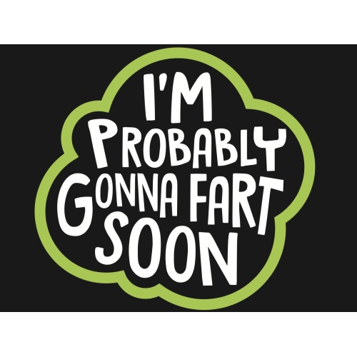 T-Shirt with print - Fart Soon - L