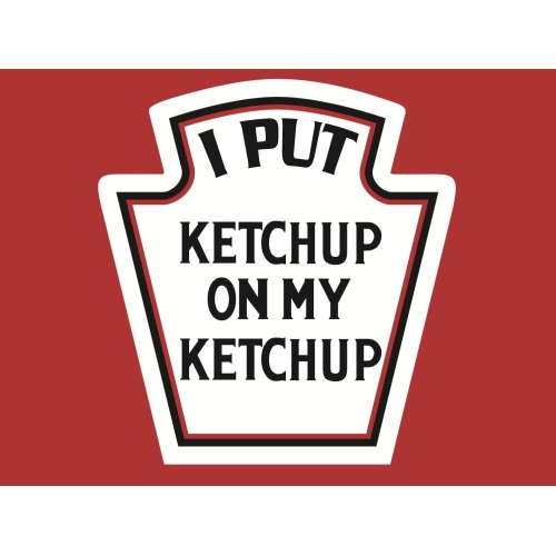 T-Shirt with print - Ketchup - M