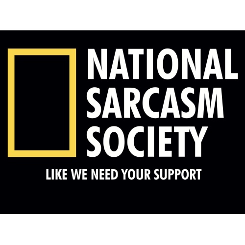 T-Shirt with print - National Sarcasm - XL