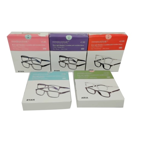 Blue Light Reading Glasses 2pk. Ass't (or $6.99ea)