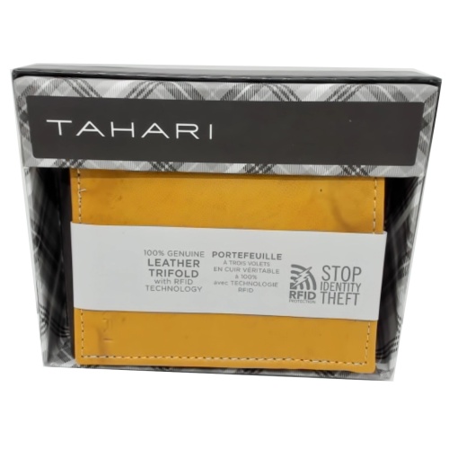 Trifold Wallet Leather RFID Tahari