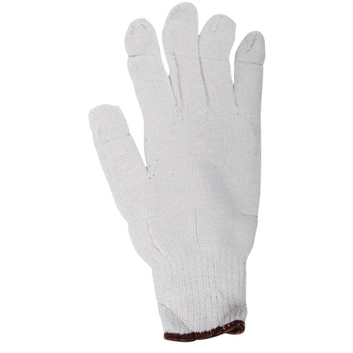 glove cott/knit brown doz XL