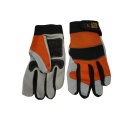 Mechanics Gloves Large Split Leather Mesh Home Depot