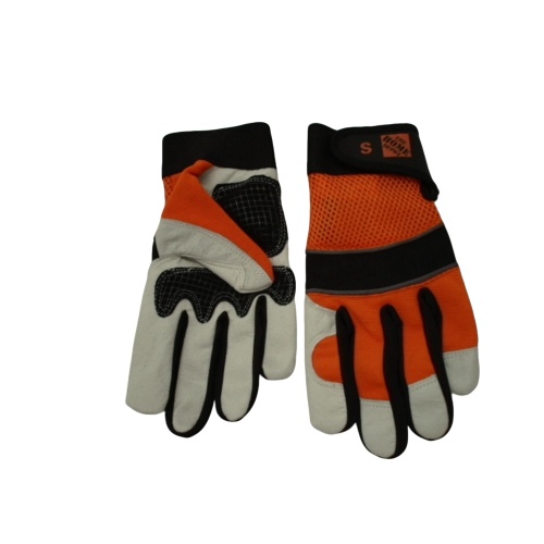 Mechanics Gloves Small Split Leather Mesh Home Depot