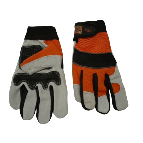 Mechanics Gloves XXL Split Leather Mesh Home Depot