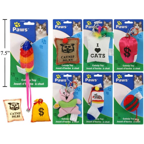 PAWS. Catnip Toys 9 styles