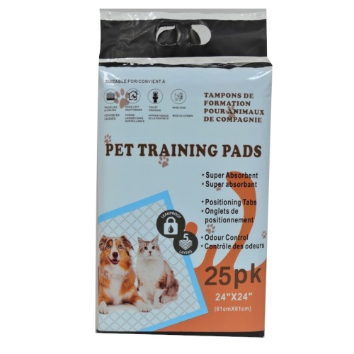 PUPPY TRAINING PADS 25PK 61CM x 61CM