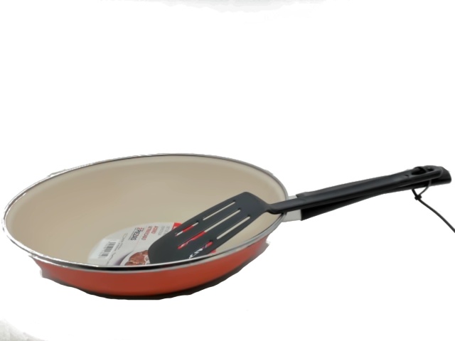 11 Wok & Spatula Set Black/Orange Cinsa\