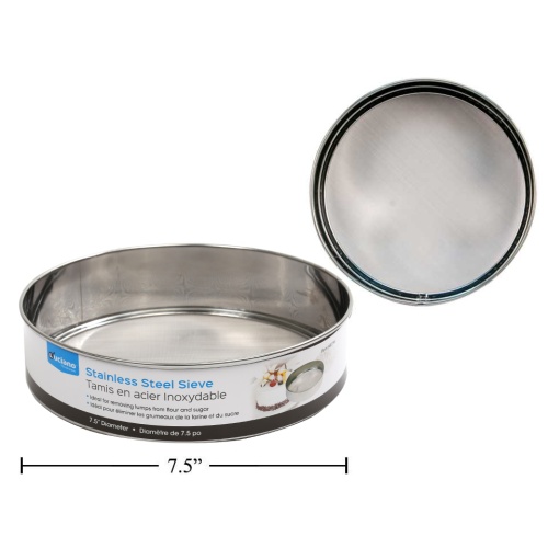 Sieve - stainless steel 7.5 inch