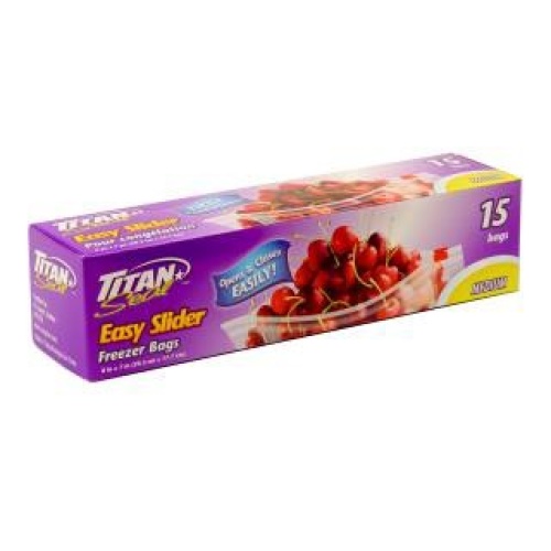 Titan Medium Slider Bags 15pk/24cs