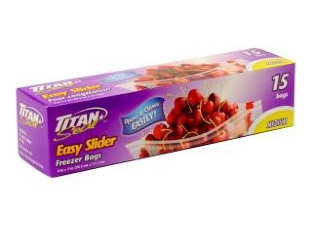 Titan Medium Slider Bags 15pk/24cs