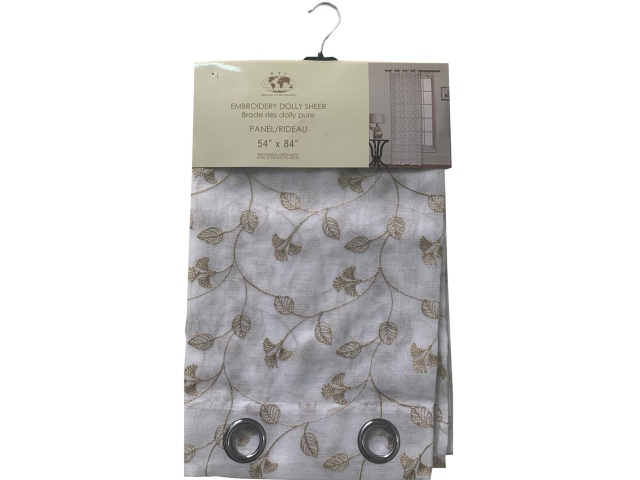 Curtain 54X84 leaf Dolly Sheer\