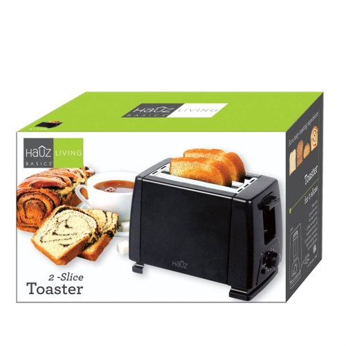 2 Slice Toaster - Black