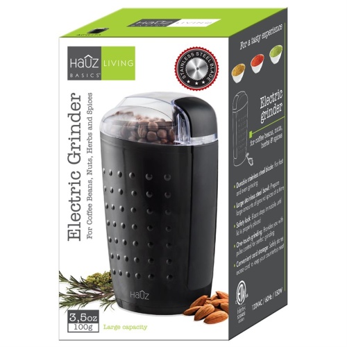 Coffee Grinder Electric Black Hauz Basics