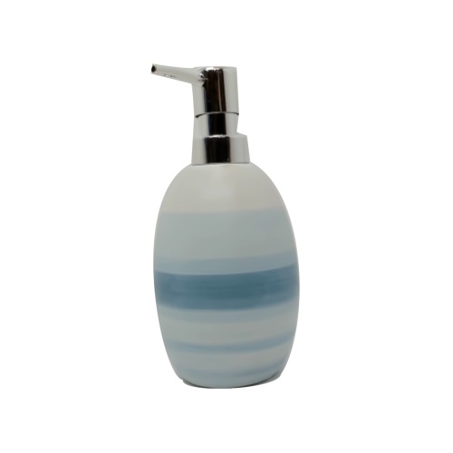 Lotion Pump Bottle Ceramic Blue Ombre