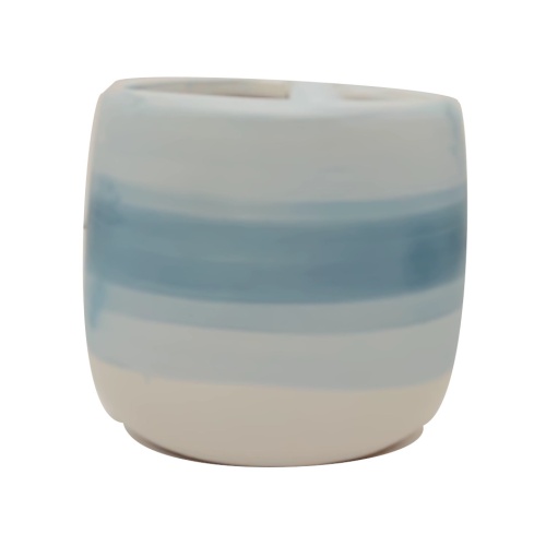 Toothbrush Holder Ceramic Blue Ombre