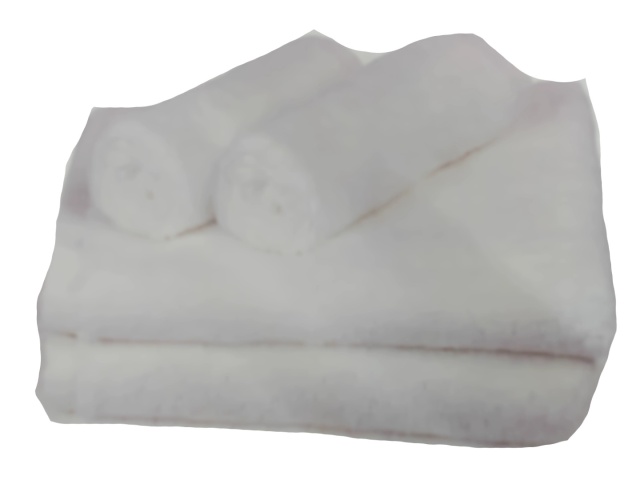 White hand towels 16x26inch 41x66cm