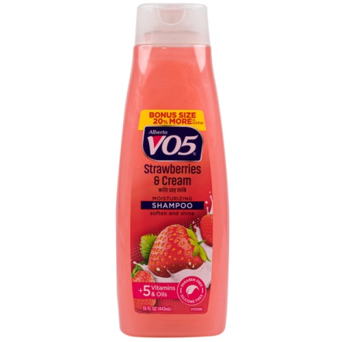 ALBERTO V05 SHAMP 443ML STRAWBERRIES & CREAM MOISTURIZING