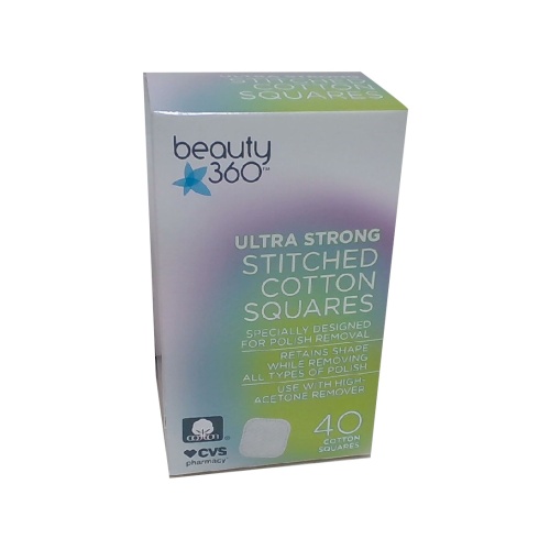 Cotton Squares 40pk. Ultra Strong Stitched Beauty 360