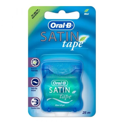 ORAL-B SATIN TAPE FLOSS 25M MINT