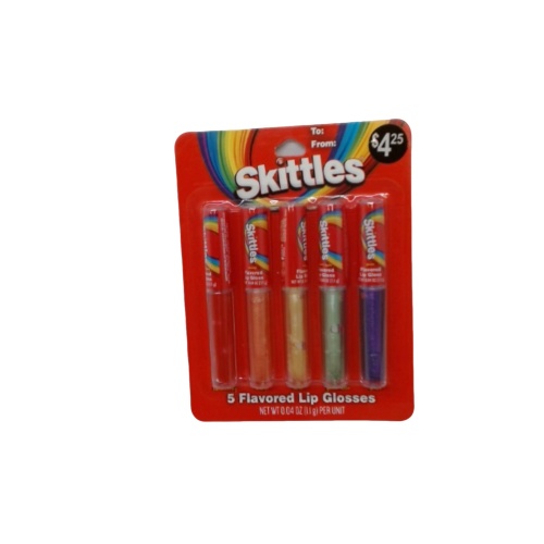 Lip Gloss 5pk. Skittles Ass't Flavours