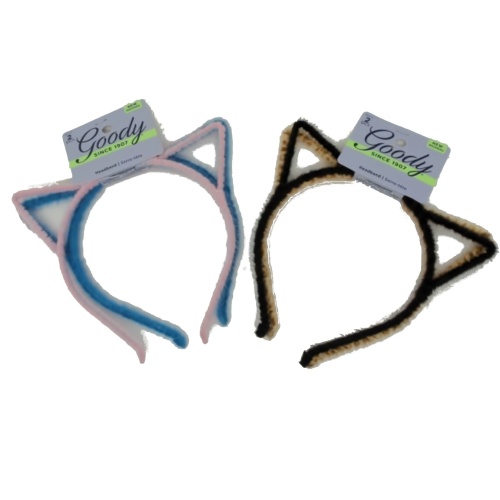 Cat Ear Headband 2pk. Goody Assorted Colours