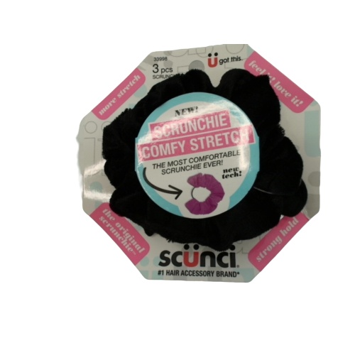 Scrunchies 3pk Black Scunci