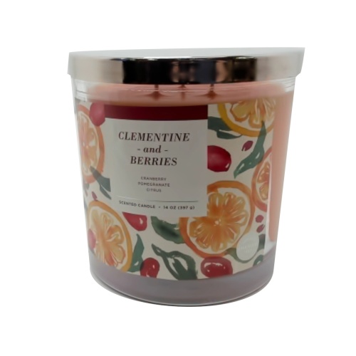 Scented Jar Candle 14oz. Clementine & Berries Sonoma