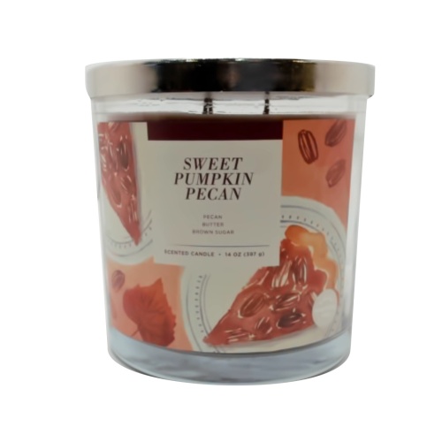 Scented Jar Candle 14oz. Sweet Pumpkin Pecan Sonoma