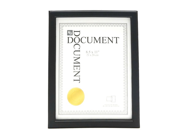 CASPIAN 8.5X11 DOCUMENT FRAME BLACK