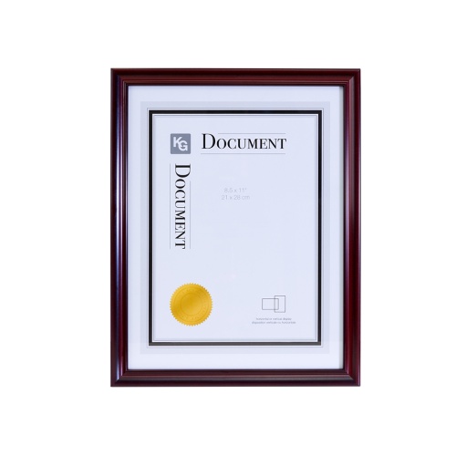 HARPER DOCUMENT FRAME 8.5X11in DARK BROWN