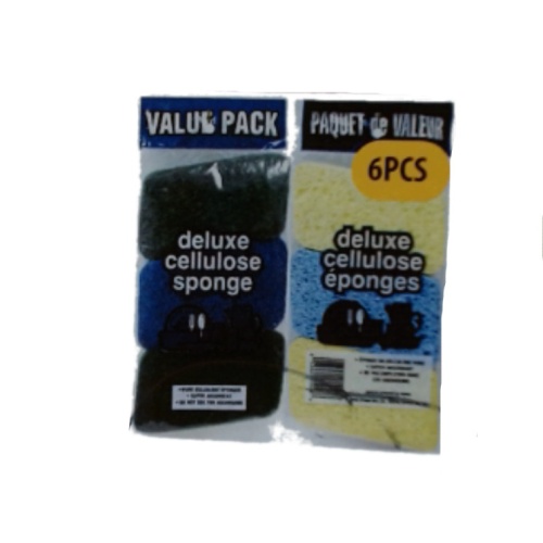 Cellulose sponge 6 pack deluxe value pack