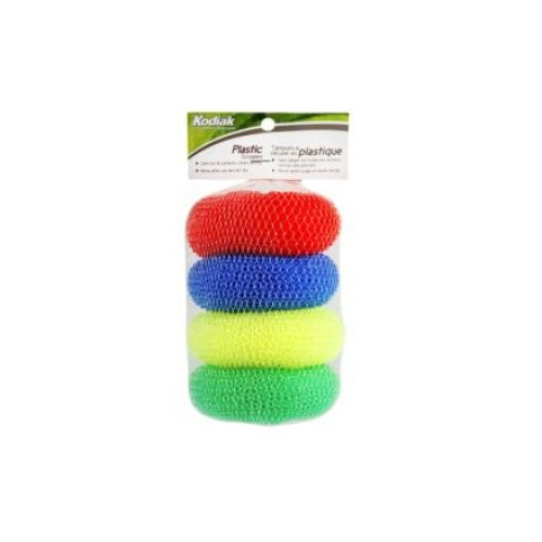 KODIAK PLASTIC SCOURERS 4/PACK