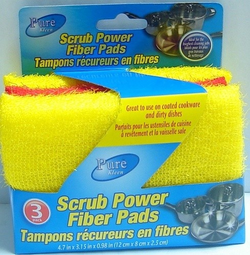 PURE KLEEN 3PK SPONGE SCOURERS