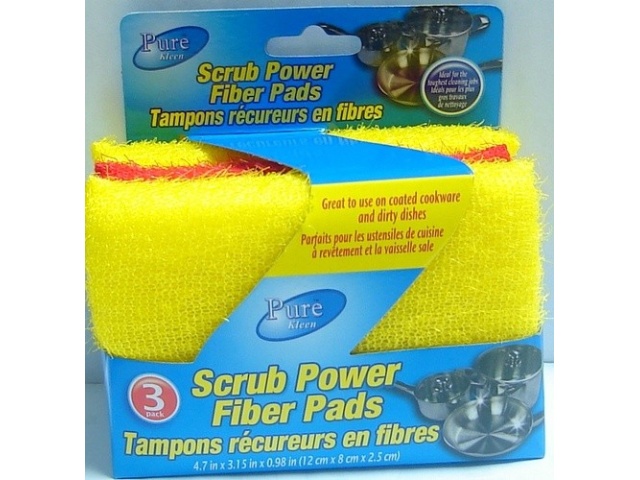 PURE KLEEN 3PK SPONGE SCOURERS