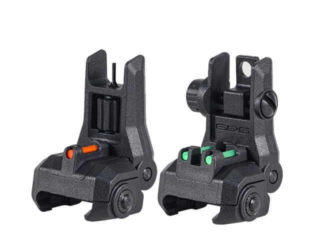 G&G Flip-Up Fibre Sights Black