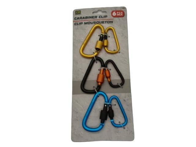 Carabiner clip 6 pack