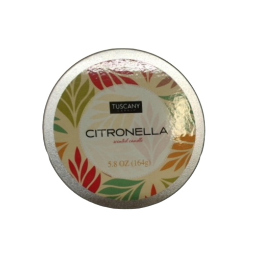 Citronella Scented Candle 5.8oz. Tuscany