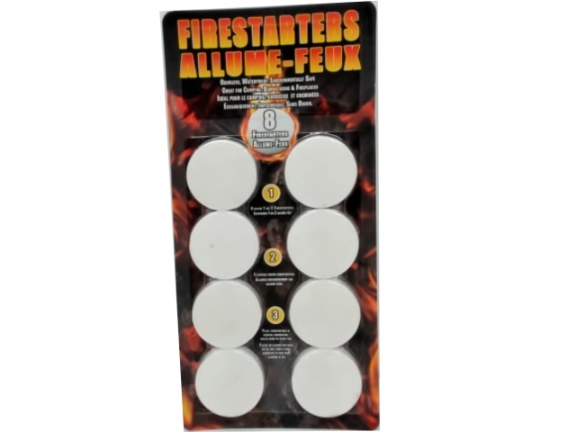 Firestarters 8pk. 100% Waterproof