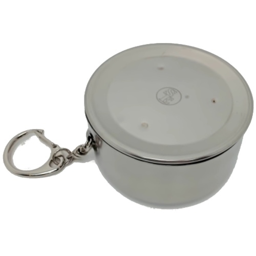 Stainless Steel Cup Box Keychain (display)