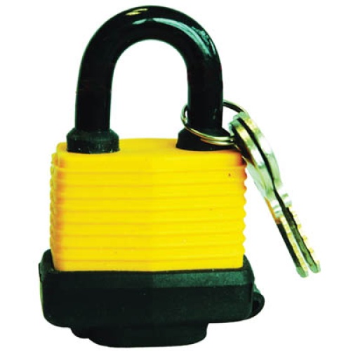 Padlock laminated 50mm with plastic cove