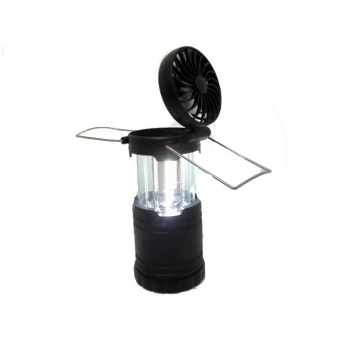 Pop up lantern with fan