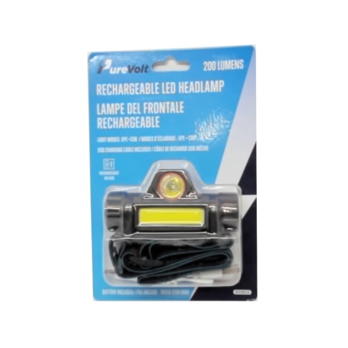 Rechargeable LED Headlamp 200 Lumens Purevolt