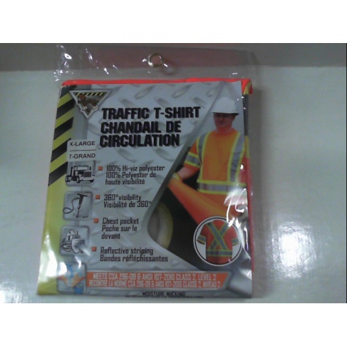 Safety T-Shirt Orange/Green Mesh XL