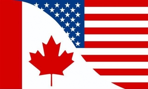 Flag Canada/USA friendship 3x5 foot flag